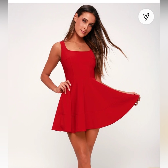 Lulus Home Before Daylight Red Dress - Picture 2 of 8
